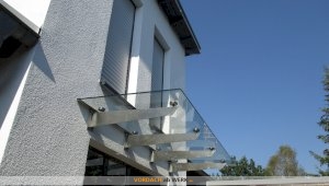 Vordach Müggelsee - Glasvordach aus VSG