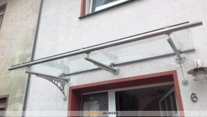 Vordach Müritz - Ganzglasvordach für Haustüren